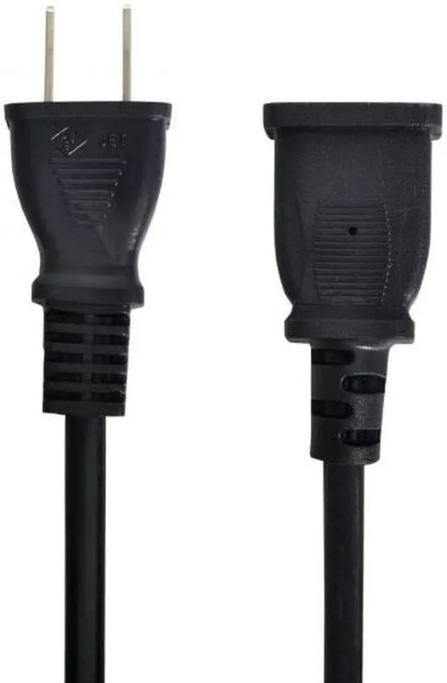 Alt view image 7 of 7 - Chenyang Cable USA Outlet Saver Power Extension Cord Cable 2-prong 2 Outlets  for NEMA 1-15P to NEMA 1-15R 50cm