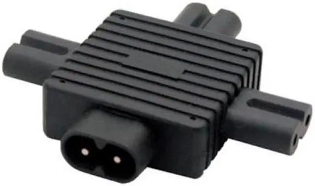 Alt view image 5 of 7 - Chenyang Cable IEC 320 Figure 8 C8 Male to 3X Female C7 Splitter Power Adapter for Power Supply 1 in 3 out