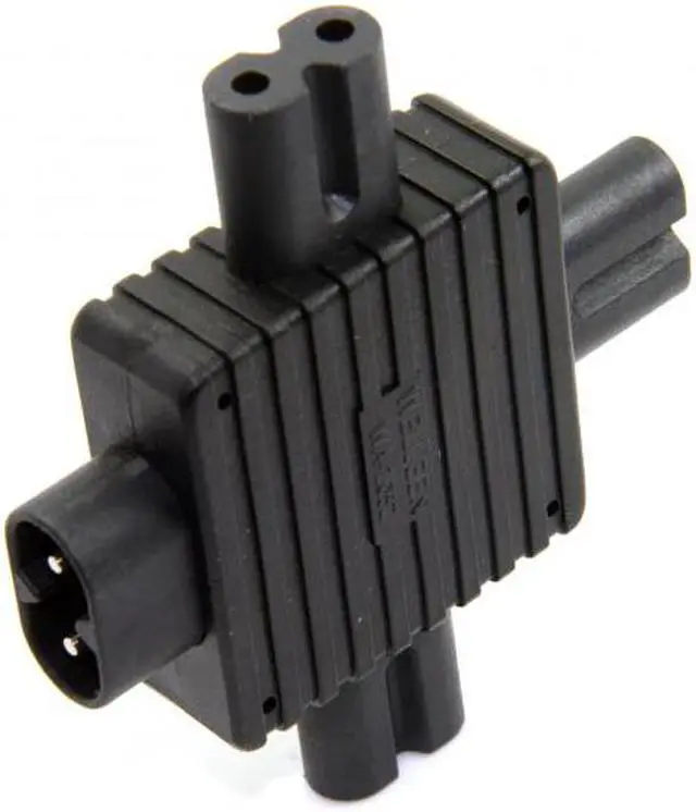 Alt view image 2 of 7 - Chenyang Cable IEC 320 Figure 8 C8 Male to 3X Female C7 Splitter Power Adapter for Power Supply 1 in 3 out