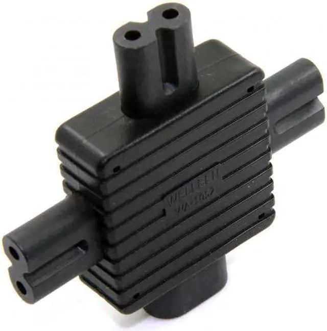 Main image of Chenyang Cable IEC 320 Figure 8 C8 Male to 3X Female C7 Splitter Power Adapter for Power Supply 1 in 3 out