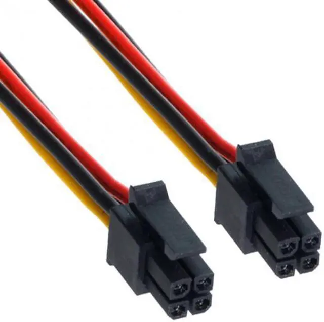 Alt view image 6 of 7 - KAIBOXIXI ATX Molex Micro Fit Connector 4Pin Male to Male Power Cable 60cm