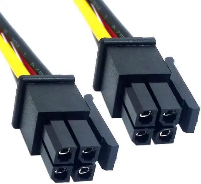 Alt view image 7 of 7 - KAIBOXIXI ATX Molex Micro Fit Connector 4Pin Male to Male Power Cable 60cm