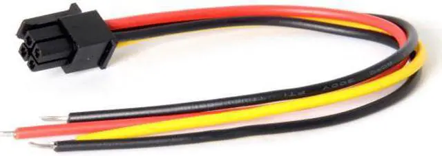 Alt view image 6 of 7 - KAIBOXIXI ATX Molex Micro Fit Pitch 3.0mm 4Pin Male to Open Wire Power Adapter Cable 15cm 20AWG UL1007