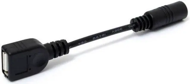 Alt view image 4 of 7 - Jimier CY PW-045 5V USB Female to DC Power Jack 5.5 2.1mm Charge Adpter Cable for Cell PhoneTablet