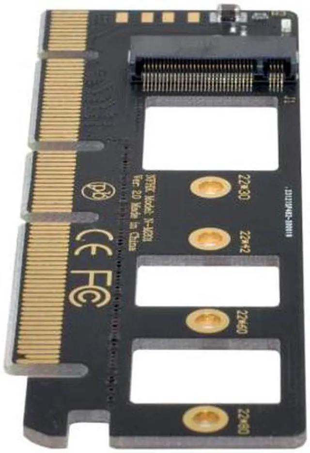 Alt view image 7 of 7 - Xiwai Cable NGFF M-key NVME M.2 SSD to PCI-E Express  3.0 16x X4 Adapter without Bracket