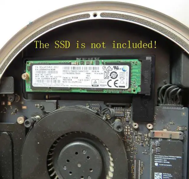 Alt view image 6 of 7 - KAIBOXIXI M.2 NGFF M-Key NVME SSD Convertor Card for 2014 Macbook Mini A1347 MEGEN2 MEGEM2 MEGEQ2