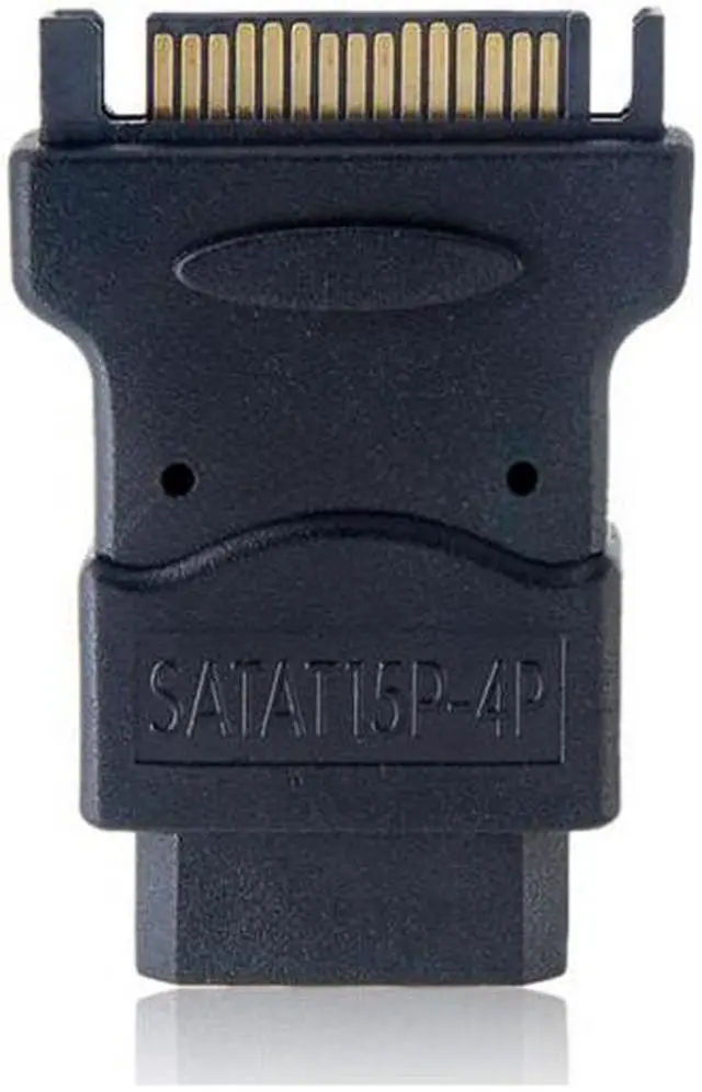 Main image of KAIBOXIXI 15Pin SATA Male Power Cable to Molex 4-pin IDE Hard Disk Drive Power Adapter
