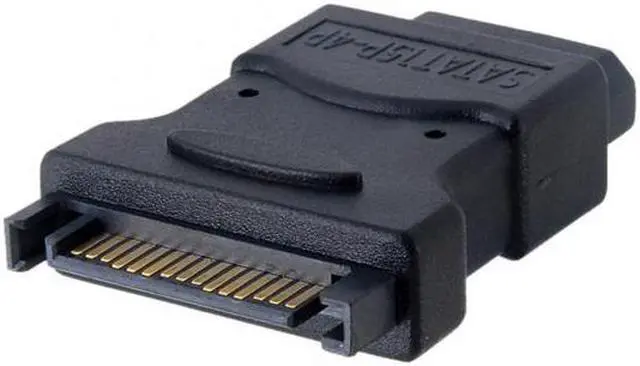 Alt view image 6 of 7 - KAIBOXIXI 15Pin SATA Male Power Cable to Molex 4-pin IDE Hard Disk Drive Power Adapter