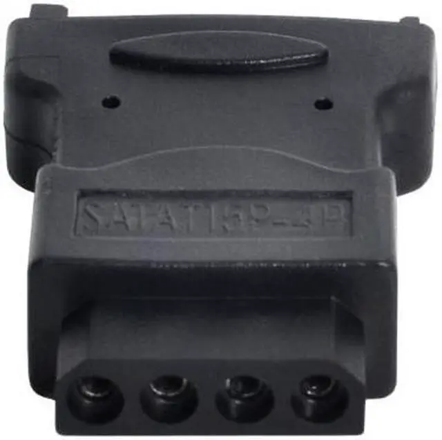 Alt view image 7 of 7 - KAIBOXIXI 15Pin SATA Male Power Cable to Molex 4-pin IDE Hard Disk Drive Power Adapter