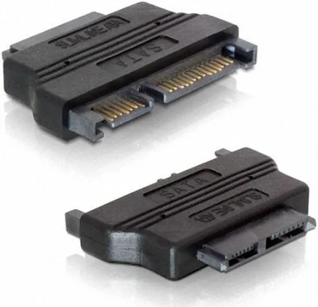 Alt view image 6 of 7 - Chenyang Cable SATA 22 /Male to slimline SATA 13 Female laptop CD-ROM convertor adapter