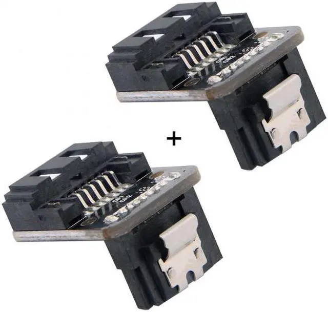 Main image of Chenyang Cable SATA 7Pin Female to 7pin Male Up 90 Degree Angled Adapter Mainboard Motherboard for Desktops SSD HDD