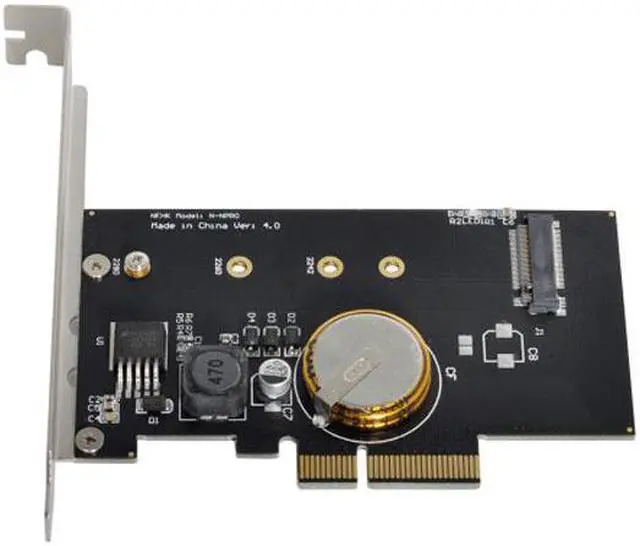 Alt view image 6 of 7 - Chenyang Cable PCI-E 3.0 x4 to M.2 NGFF M Key SSD Nvme Card Adapter PCI Express with Power Failure Protection 4.0F Super Capacitor