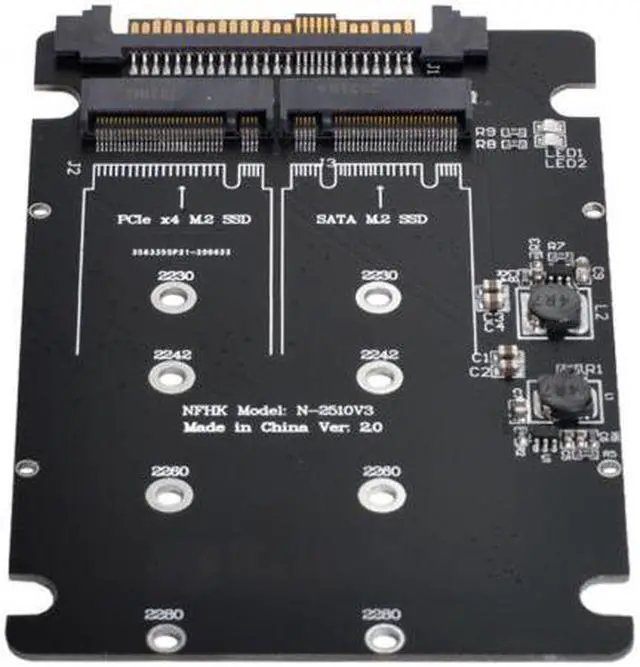Alt view image 4 of 7 - Chenyang Cable SFF-8639 NVME U.2 to Combo NGFF M.2 M-key SATA PCIe SSD Adapter for Mainboard Replace SSD 750 p3600 p3700