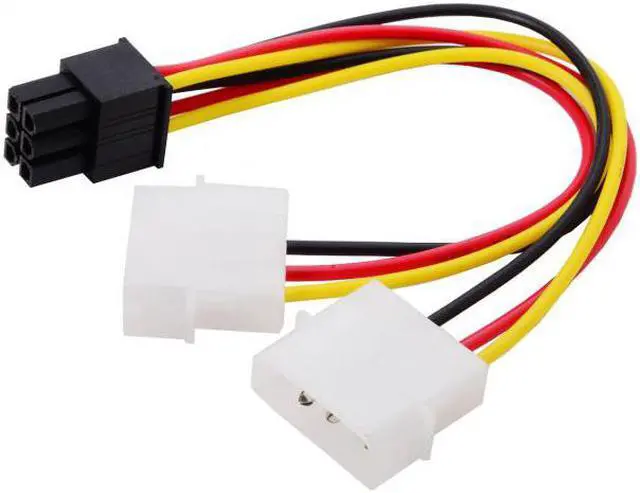 Main image of Chenyang Cable Dual 4Pin to 6 Pin EPS 12V Graphics Card Power Supply Adapter Converter Cable