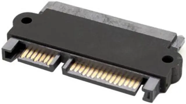 Alt view image 5 of 7 - KAIBOXIXI 3.5" & 2.5inch SATA 22Pin 7+15 Male to SATA 22P 7+15 Female extension convertor adapter with screw holes