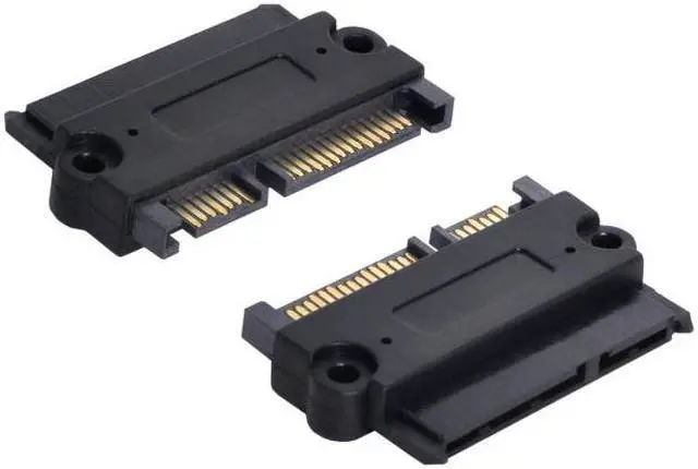 Alt view image 6 of 7 - KAIBOXIXI 3.5" & 2.5inch SATA 22Pin 7+15 Male to SATA 22P 7+15 Female extension convertor adapter with screw holes