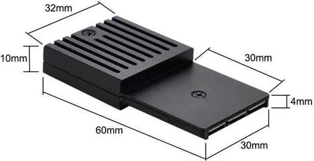 Alt view image 5 of 7 - Cablecc CY SA-036 CF-Express Type-B to M.2 NVMe 2230 M-Key Adapter CFE for XBOX Series XS CH SN530 SSD PCIe4.0 Expansion Memory Card