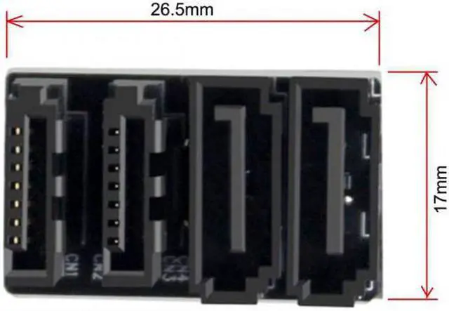 Main image of Chenyang Cable Dual SATA 7Pin Female to 7Pin Male 360 Degree Angled Adapter Low Profile for Desktops SSD HDD Mainboard Motherboard