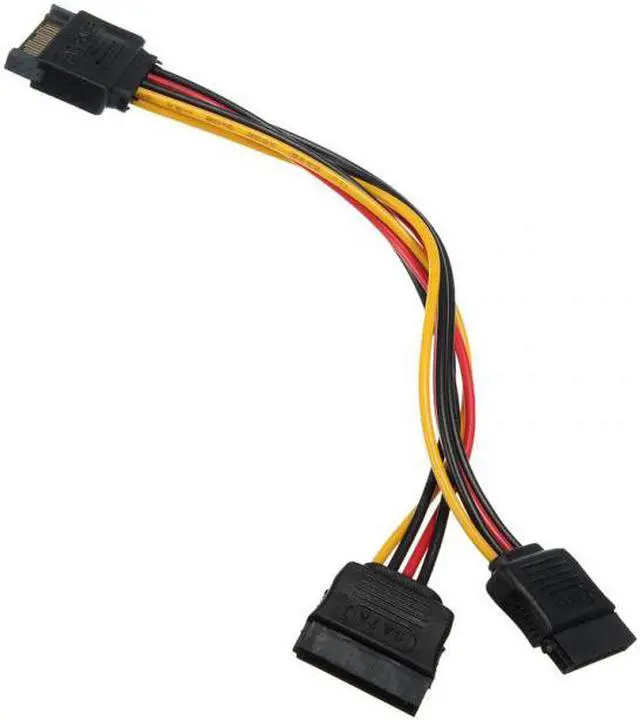 Alt view image 5 of 7 - HKCY SA-052 SATA II Hard Disk Power Male to 2 Female Splitter Y 1 to 2 Extension Cable