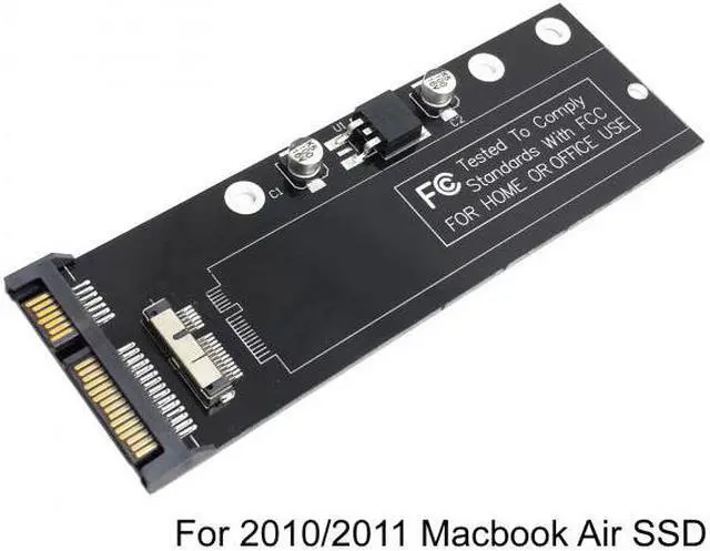 Alt view image 2 of 7 - Jimier CY SA-071 PCBA 12+6pin SSD HDD to SATA 22Pin Hard Disk Cartridge Drive for Apple 2010 2011 Macbook Air A1369 A1370 SSD