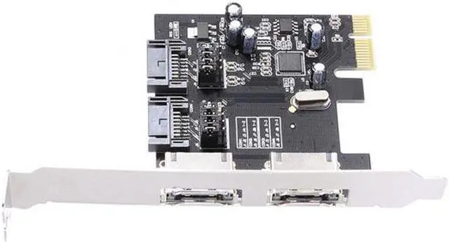 Alt view image 7 of 7 - Chenyang Cable PCI-E To 4 Ports SATA 3.0 ESATA PCIE SATA3 6Gbps Expansion Card PCI-E Adapter