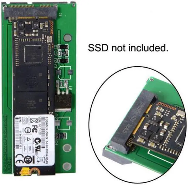 Alt view image 5 of 7 - KAIBOXIXI SATA 22P 7+15 to MSATA Mini PCI-E PCBA Assembly only for UX31 UX21 XM11 SSD Solid State Disk