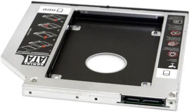 Alt view image 4 of 7 - CYSM SATA 22pin HDD HD Hard Disk Drive Caddy Case for 9.5mm Universal Laptop CD / DVD-ROM Optical Bay