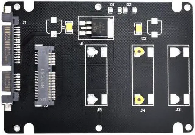 Main image of Chenyang Cable Mini PCI-E mSATA SSD to 2.5" SATA Hard Disk Enclosure Case Converter Adapter for MSATA SSD