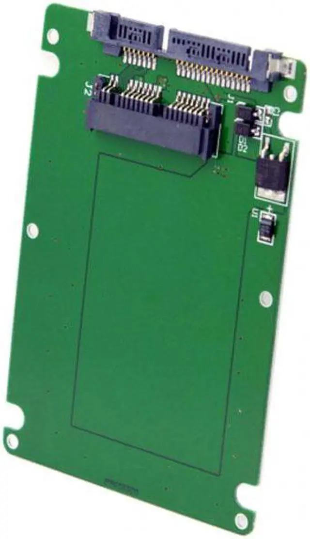Alt view image 3 of 7 - Chenyang Cable 1.8" Micro SATA 16pin SSD to 2.5" SATA 22pin 7+15 hard disk case Enclosure White 7mm height