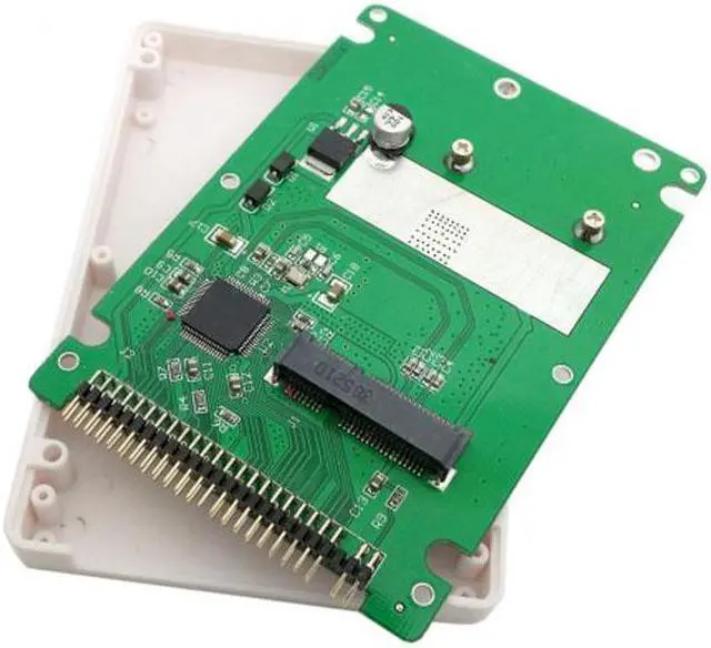 Alt view image 4 of 7 - KAIBOXIXI mSATA mini PCI-E SATA SSD to 2.5 inch IDE 44pin Notebook Laptop hard disk case Enclosure White