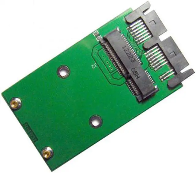 Alt view image 5 of 7 - KAIBOXIXI Mini PCI-E mSATA SSD to 1.8" Micro SATA 7+9 16pin Adapter Add on Cards PCBA for SSD Hard Disk