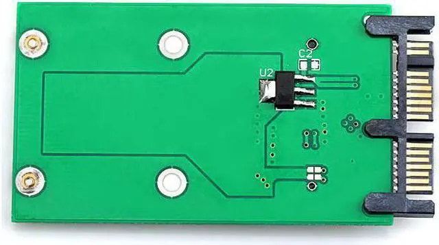 Alt view image 6 of 7 - KAIBOXIXI Mini PCI-E mSATA SSD to 1.8" Micro SATA 7+9 16pin Adapter Add on Cards PCBA for SSD Hard Disk