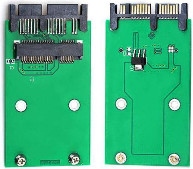 Alt view image 7 of 7 - Jimier Cable USB 3.0 to mSATA 50Pin SSD & 1.8" Micro SATA 7+9 16pin Adapter Add on Cards PCBA