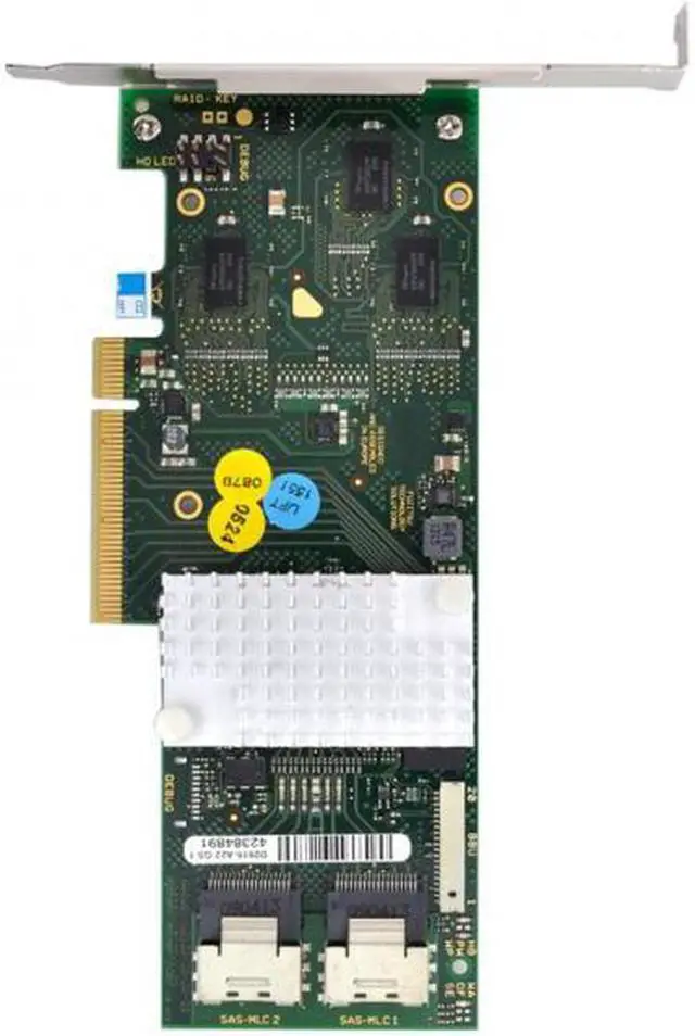 Alt view image 7 of 7 - HKCY SF-006-D2616 PCI-E to D2616-A12 LSI 9261-8i SATA/SAS Raid 6Gbs 512MB Cache SFF-8087 6Gb RAID0.1.5.6 PCI-E 2.0 X8 Controller Card with Bracket
