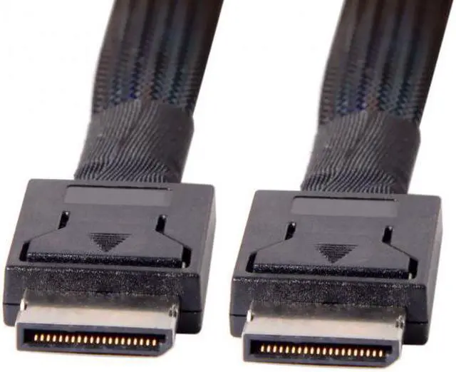 Alt view image 2 of 7 - Chenyang Cable OCuLink PCIe PCI-Express SFF-8611 4i to OCuLink SFF-8611 SSD Data Active Cable 50cm