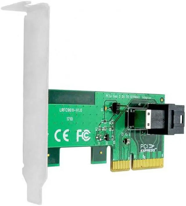 Alt view image 2 of 7 - CYSM PCI-E 4X to U.2 U2 Kit SFF-8639 NVME PCIe SSD Adapter for Mainboard SSD 750 p3600 p3700 M.2 SFF-8643
