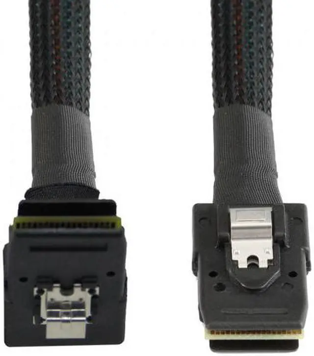 Alt view image 2 of 7 - Jimier Cable 1m SFF-8087 Mini SAS 4i 36 Pin to 36Pin Right 90 Degree Angled Cable