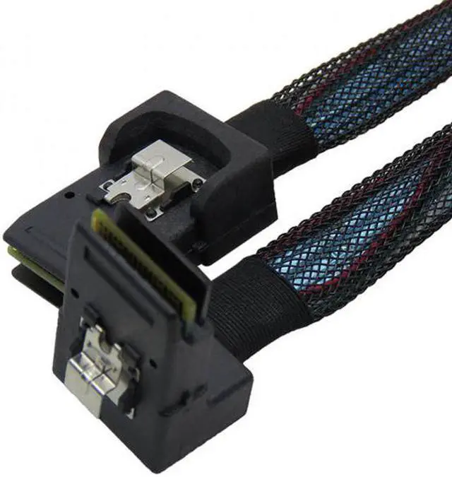 Main image of Jimier Cable 1m SFF-8087 Mini SAS 4i 36 Pin to 36Pin Right 90 Degree Angled Cable