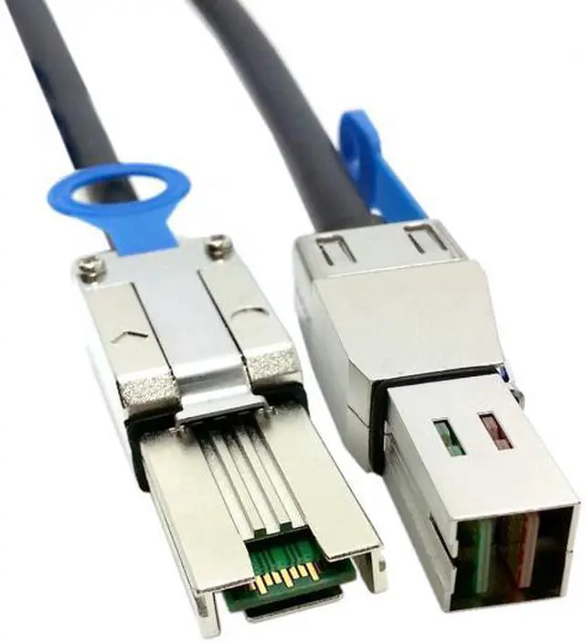 Alt view image 3 of 7 - Jimier CY SF-067 External Mini SAS 4x SFF-8088 to mini sas High Density HD SFF-8644 data server Raid Cable 50cm