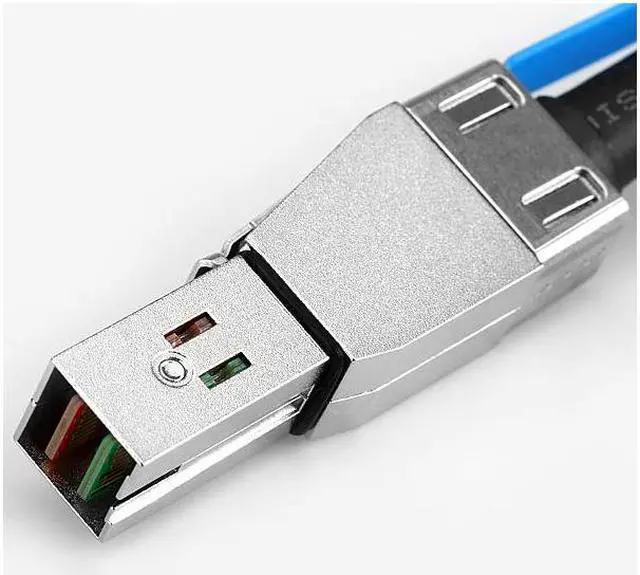 Alt view image 7 of 7 - Jimier CY SF-067 External Mini SAS 4x SFF-8088 to mini sas High Density HD SFF-8644 data server Raid Cable 50cm