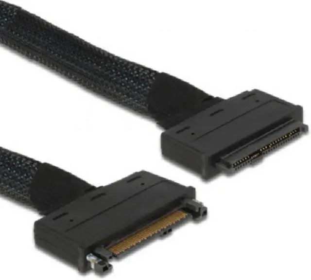 Alt view image 7 of 7 - Chenyang Cable U.2 U2 SFF-8639 NVME PCIe SSD Cable Male to Female Extension 50cm 68pin