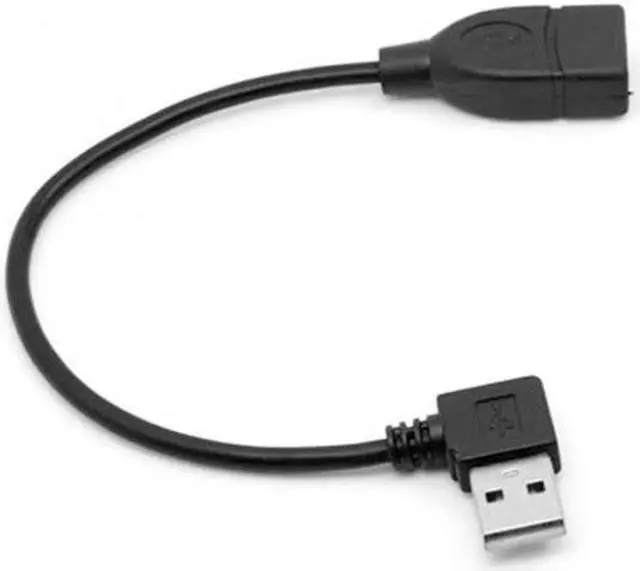 Main image of Chenyang Cable 90 Degree Right Angled USB 2.0 A Male to USB Female Extension Cable 20cm