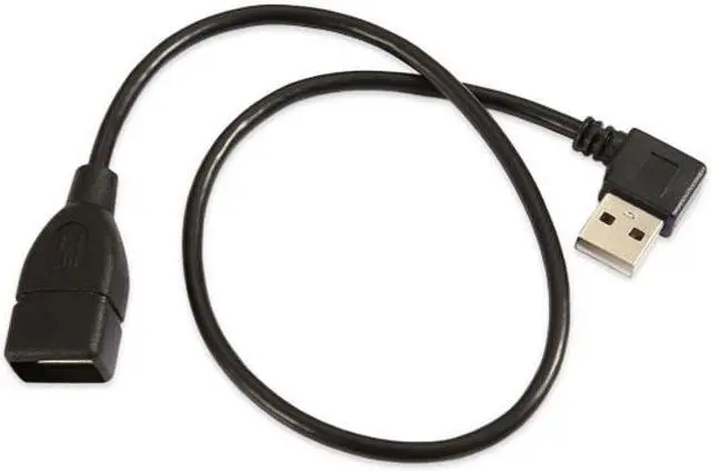 Alt view image 6 of 7 - Chenyang Cable 480M USB 2.0 Right Angled 90 degree A type male - Female extension cable 40cm