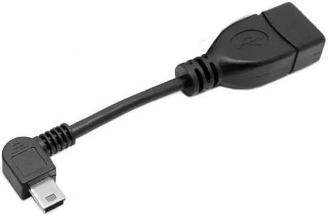 Alt view image 6 of 6 - Xiwai Cable USB 2.0 A Female OTG to Left Angled 90 Degree Mini B Male Cable 10cm