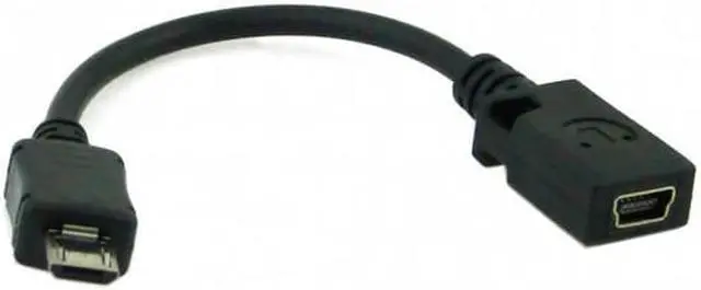 Alt view image 7 of 7 - Jimier CY U2-027 Micro USB 5pin Male to Mini USB 5Pin Female Data Charge Cable 10cm