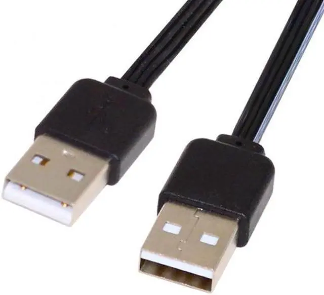 Alt view image 3 of 7 - KAIBOXIXI 13cm USB 2.0 Type-A Male to Type-A Male Male Data Flat Slim FPC Cable for FPV & Disk & Phone