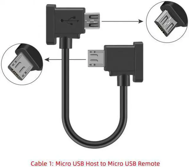Alt view image 7 of 7 - Chenyang Cable 3pcs/set Remote Controller Data Cable Type-C & Micro & 8P to Micro USB for Mavic Pro Platinum Mavic Park RC Accessories