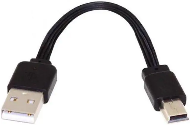 Main image of KAIBOXIXI 13cm USB 2.0 Type-A Male to Mini 5Pin USB Male Male Data Flat Slim FPC Cable for FPV & Disk & Phone