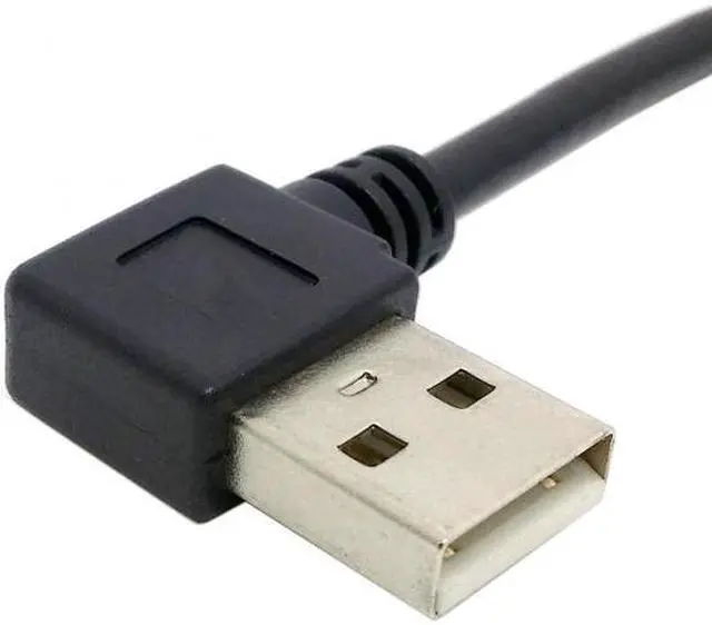 Alt view image 4 of 8 - Shenzhong Right angled 90 Degree Micro USB Male to USB Left Angled Data Charge Cable 0.2m