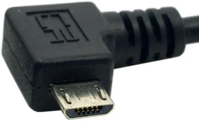 Alt view image 4 of 7 - CYSM Left 90 Degree Angled Micro USB 2.0 Male to Female for Phone Extension Cable 0.5M